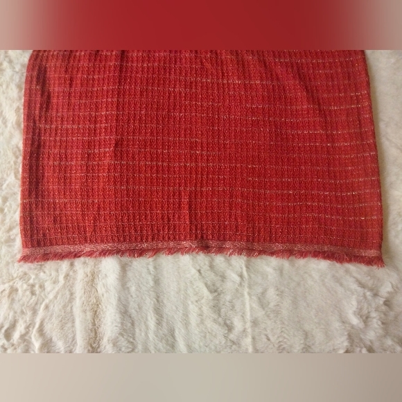 ZARA Metallic Woven Orange Top - Picture 7 of 9